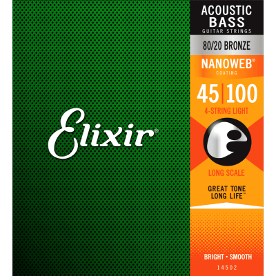 Elixir 14502 Nanoweb Acoustic bass guitar strings