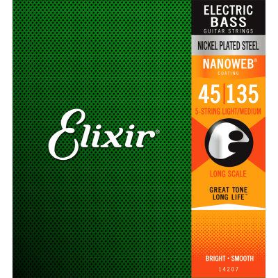 Elixir 14207 Nanoweb bass guitar strings