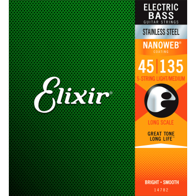 Elixir 14782 Nanoweb bass guitar strings