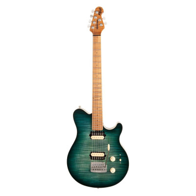 Ernie Ball Music Man Axis Super Sport Trem - Yucatan Blue Flame Elektriskā ģitāra