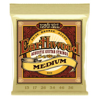 Ernie Ball EARTHWOOD MEDIUM 80/20 13-56 струны для акустической гитары