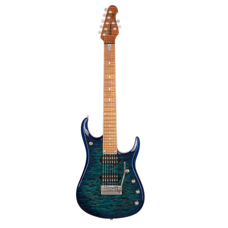 Ernie Ball Music Man JP15 7 String - Cerulean Paradise Quilt Электрическая гитара