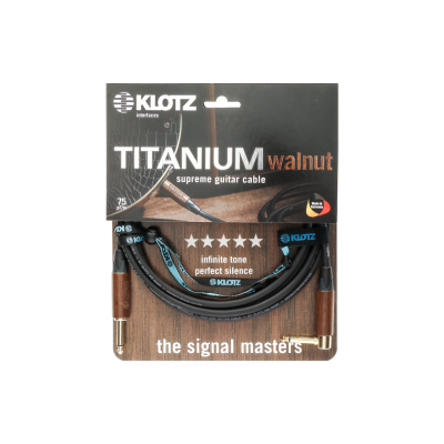 Гитарный кабель KLOTZ TITANIUM walnut 3m