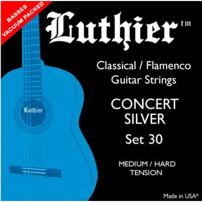 Luthier 30 concert silver classical guitar strings 