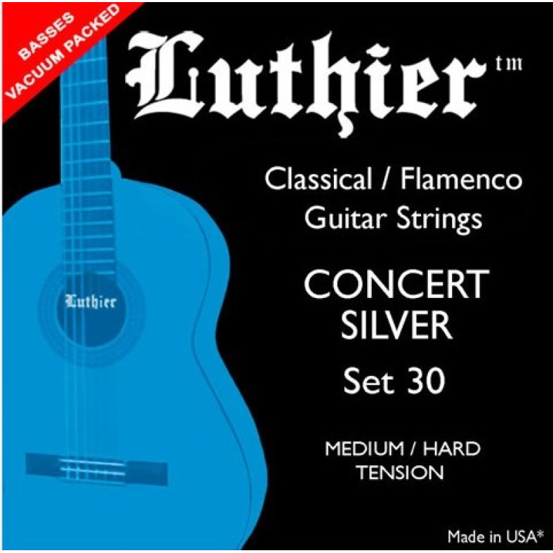 Luthier 30 concert silver струны для классической гитары